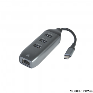 Converter		
	CO244 USB 3.1 TYPE C TO USB3.0 HUB+LAN